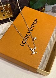 LV new ICONIC series white enamel letter necklace - 3