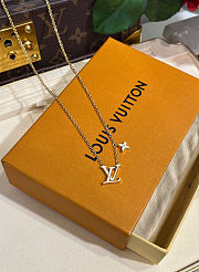 LV new ICONIC series white enamel letter necklace - 2