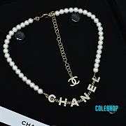 CHANEL Classic Letter Pearl Necklace - 1