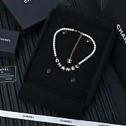 CHANEL Classic Letter Pearl Necklace - 2