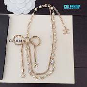 Chanle latest model bow double necklace - 1