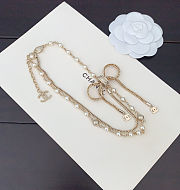 Chanle latest model bow double necklace - 2