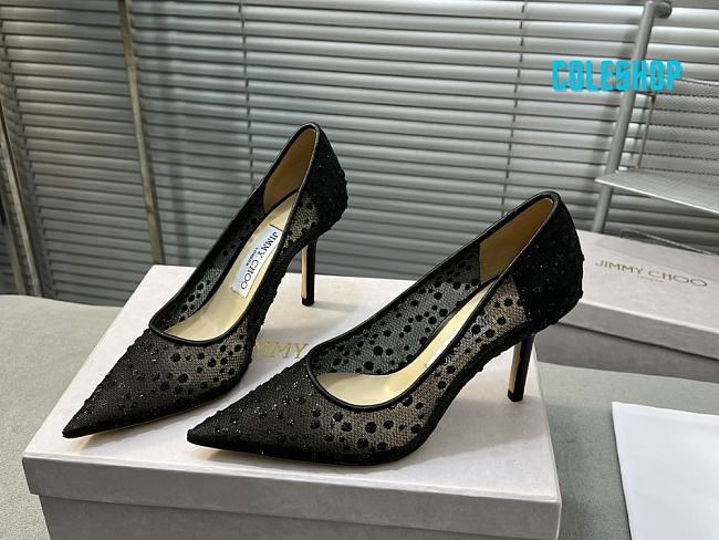 Jimmy Choo classic LOVE mesh series high heel 6cm - 1