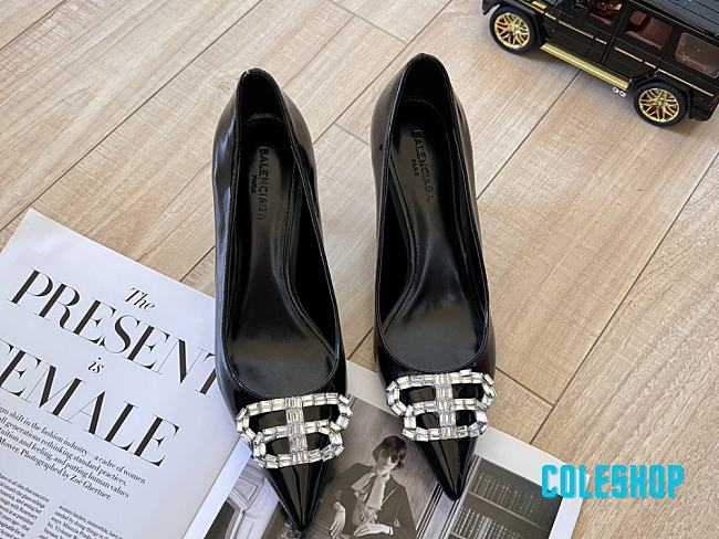 Balenciaga 2024 top catwalk new black 8cm - 1
