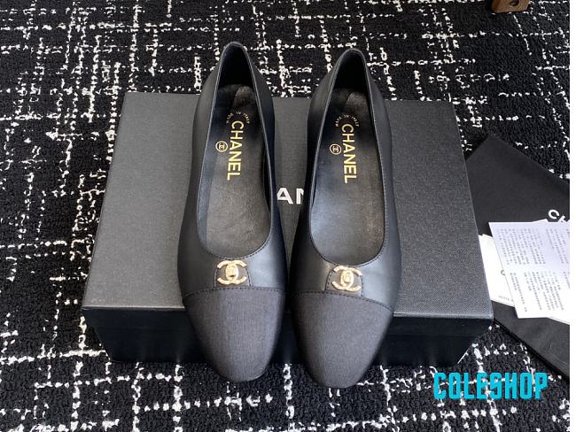Chanel 25ss spring and summer ballet shoes black - 1