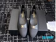 Chanel 25ss spring and summer ballet shoes black - 1