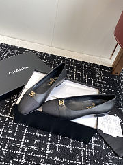 Chanel 25ss spring and summer ballet shoes black - 4