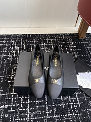 Chanel 25ss spring and summer ballet shoes black - 2