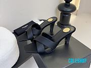 Saint Laurent* 25ss new cross-strap YSL Logo high heels black  - 1