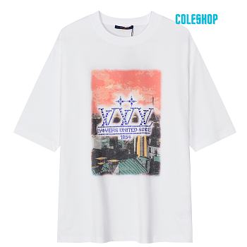 LV Embellished Graphic Cotton T-Shirt 1AHCKM 