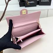 Chanel shoulder crossbody mini bag pink 19x12.5x4.5 cm - 5