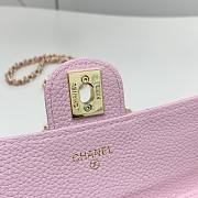 Chanel shoulder crossbody mini bag pink 19x12.5x4.5 cm - 2