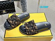 Fendi 2025ss new feel series FF monogram double-strap flat slippers - 1