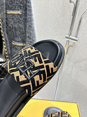 Fendi 2025ss new feel series FF monogram double-strap flat slippers - 6