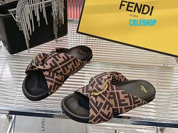 Fendi 25ss Fendi series flat slippers