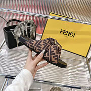 Fendi 25ss Fendi series flat slippers - 6