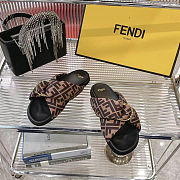 Fendi 25ss Fendi series flat slippers - 5