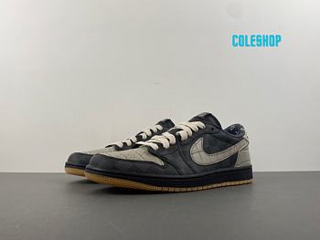 AIR JORDAN 1 LOW x LV joint gray and black original version Y3