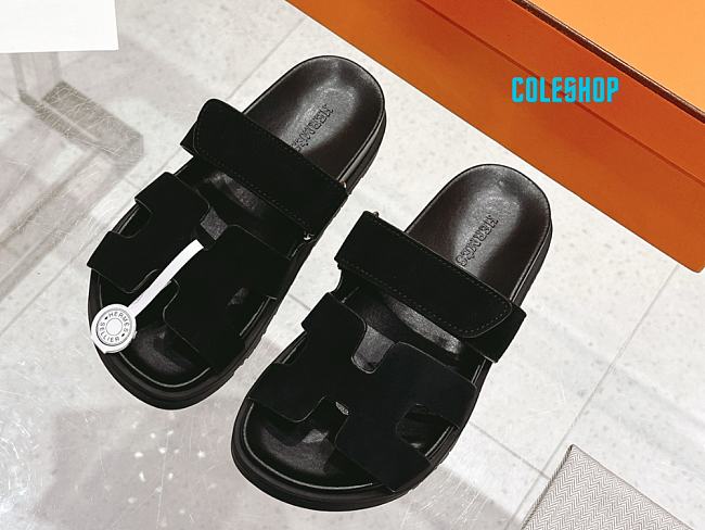 Hermes Chypre Sandal  Black for men andm woman - 1