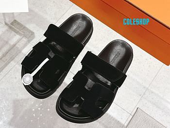 Hermes Chypre Sandal  Black for men andm woman