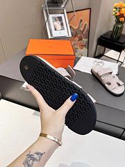 Hermes chypre summer slide for men and women grey - 4