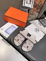 Hermes chypre summer slide for men and women grey - 2