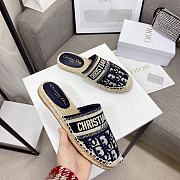 Dior Oblique Espadrille Mule Sandals 36 (230) 111213291 - 2