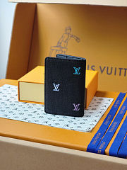 Pocket Organizer in LV Blason Denim M14148 size 7.5x11.1x1 cm - 3