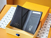 Pocket Organizer in LV Blason Denim M14148 size 7.5x11.1x1 cm - 6