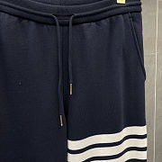 Thom Browne Men's Engineered Stripe Sweat Pant Navy  - 5