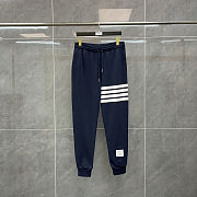 Thom Browne Men's Engineered Stripe Sweat Pant Navy  - 3