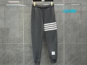 Thom Browne Men's Engineered Stripe Sweat Pant grey - 1