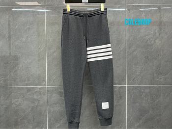 Thom Browne Men's Engineered Stripe Sweat Pant grey