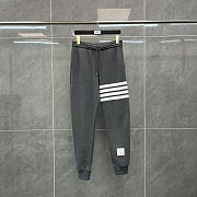Thom Browne Men's Engineered Stripe Sweat Pant grey - 2