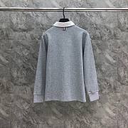 Thom Browne  cotton jersey rugby polo shirt grey - 6