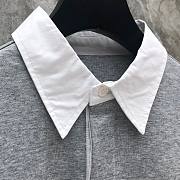 Thom Browne  cotton jersey rugby polo shirt grey - 4
