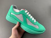 Prada America's Cup Soft Rubber & Bike Fabric Green Low Top Sneakers - 3