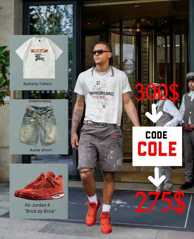 Combos Outfit: Layered Looks, Solid Steps –Air Jordan 4 “Brick by Brick” - HF4340-800 - 1