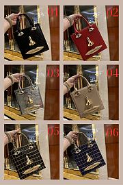 Schiaparelli leather black bag size 20*19*9cm (many colors) -  buy 1 get 1 free labubu - 2