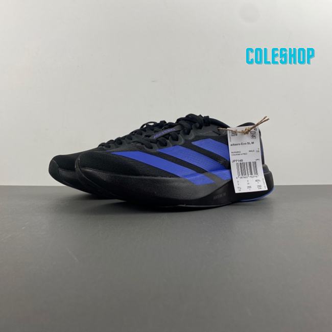 Adidas Running Adizero EVO SL trainers in black and blue JP7148 - 1