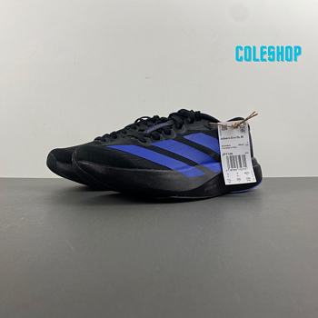 Adidas Running Adizero EVO SL trainers in black and blue JP7148