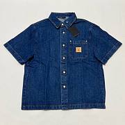 LV Signature Denim Short-Sleeved Shirt 1AHDMN - 5