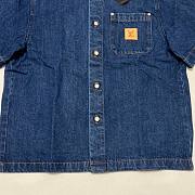 LV Signature Denim Short-Sleeved Shirt 1AHDMN - 2