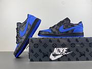 AIR JORDA 1 LOW x LV joint royal blue and black - 3