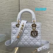 Dior Lady Dior My ABC Dior super quality blue lambskin handbag size 20cm  - 1
