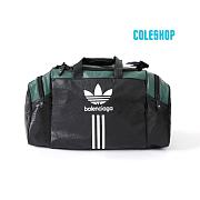 BALENCIAGA X Adidas Trefoil-print Gym Bag In Black - 1