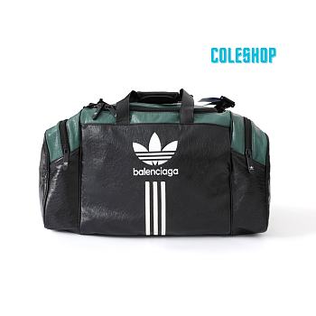BALENCIAGA X Adidas Trefoil-print Gym Bag In Black