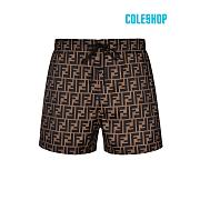 Fendi FF Logo Swim Shorts brown - 1