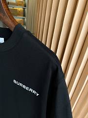 Burberry Exclusive cotton short-sleeved T-shirt with TB embroidery on the back black - 5