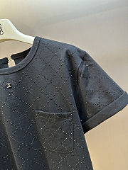 Chanel t-shirt with rhinestones black - 6